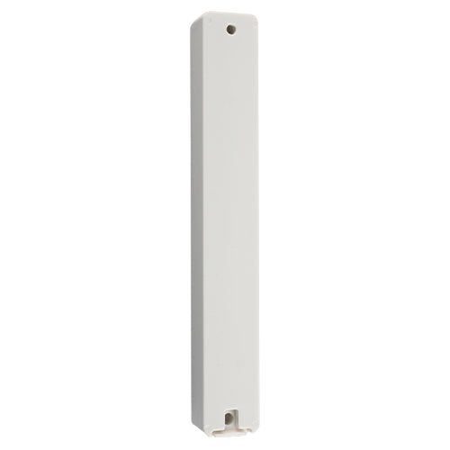 Mezuzah Case - Grey Marble with Silver Shin 12cm