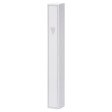 Mezuzah Case - White Plastic with Rubber Cork 12cm