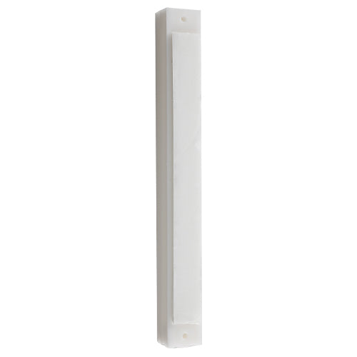 Mezuzah Case - Plastic with Silver Shin 12cm