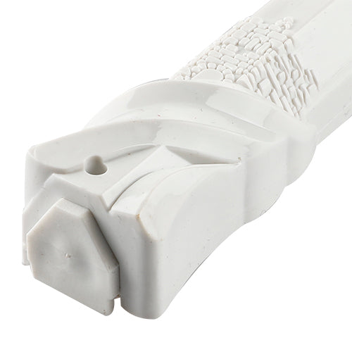 Mezuzah Case - Water proof white Twisted with Silver Shin 15cm