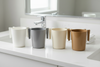 4 Cups - White, Grey, Light Cream, Dark Caramel-Cream