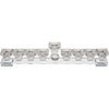 Chanukah Menorah - Elegant Crystal 37cm
