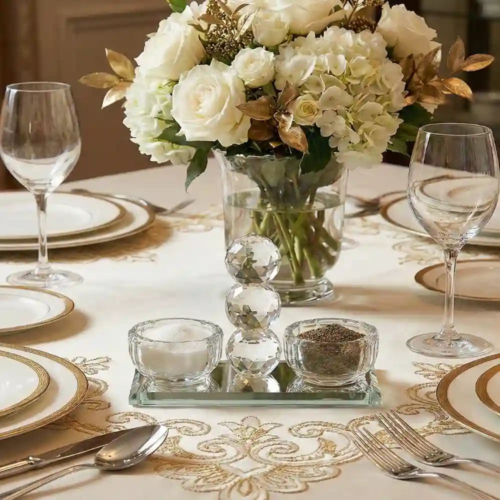 Salt Holder - Elegant Crystal Saltie 12*14cm