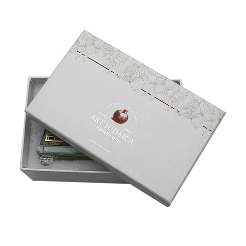 Serviette Holder- Crystalwith Metal Plate