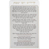 Bencher (Blessing) Lucite Bencher 25x15cm Kiddush HaYom - Ashkenaz
