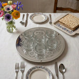 Seder plate Passover (pesach) - Glass 36cm