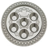 Seder plate Passover (pesach) - Plastic 38cm Silver Color