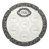 Seder plate Passover (pesach) - Elegant Glass40cm
