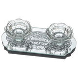 Candlesticks - Glass with Stones 20*9.5cm