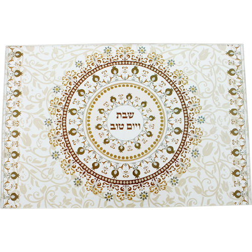 Challah Tray - Reinforced Glass 37*25cm