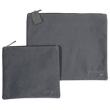 Tallit & Tefillin Bag Set - Gray Velvet