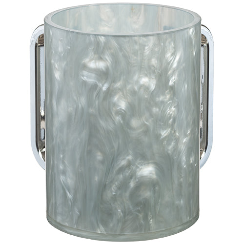 Washing Cup (Netilat Yadayim) - Lucite Clear marble 13cm