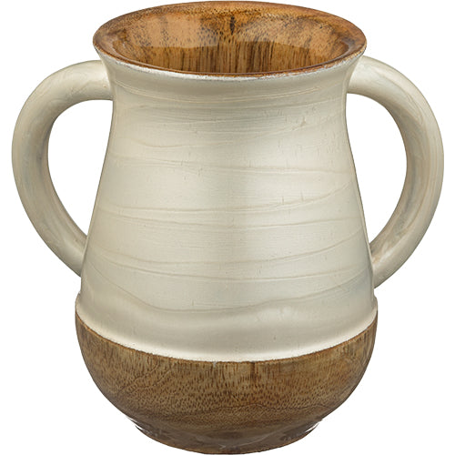 Washing Cup (Netilat Yadayim) - Mango Wood Handmade 12cm