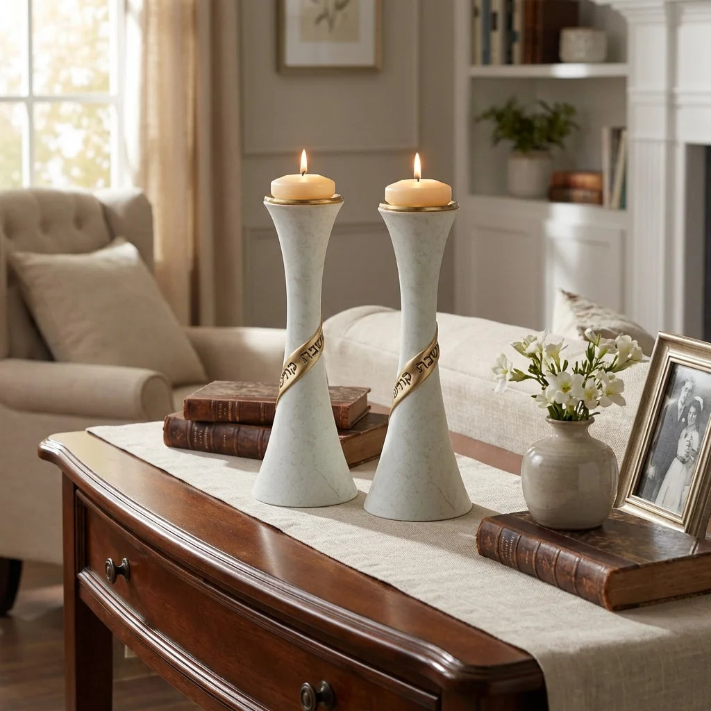Candlesticks - Polymer 19cm