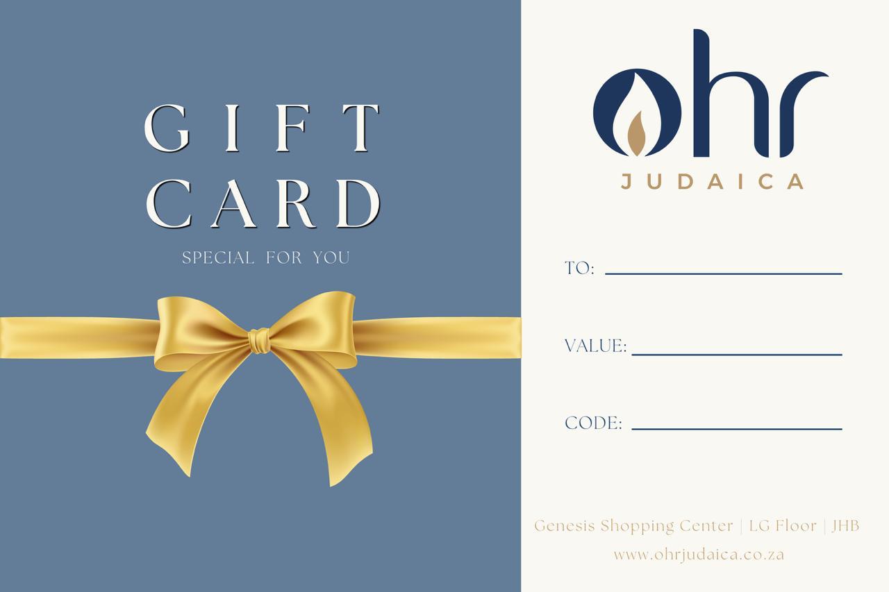 Gift Card - Ohr Judaica