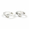 Candlesticks - Pair of Crystal Candle Holders 8cm