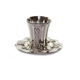 Kiddush Cup - Silver Plated & Plate
