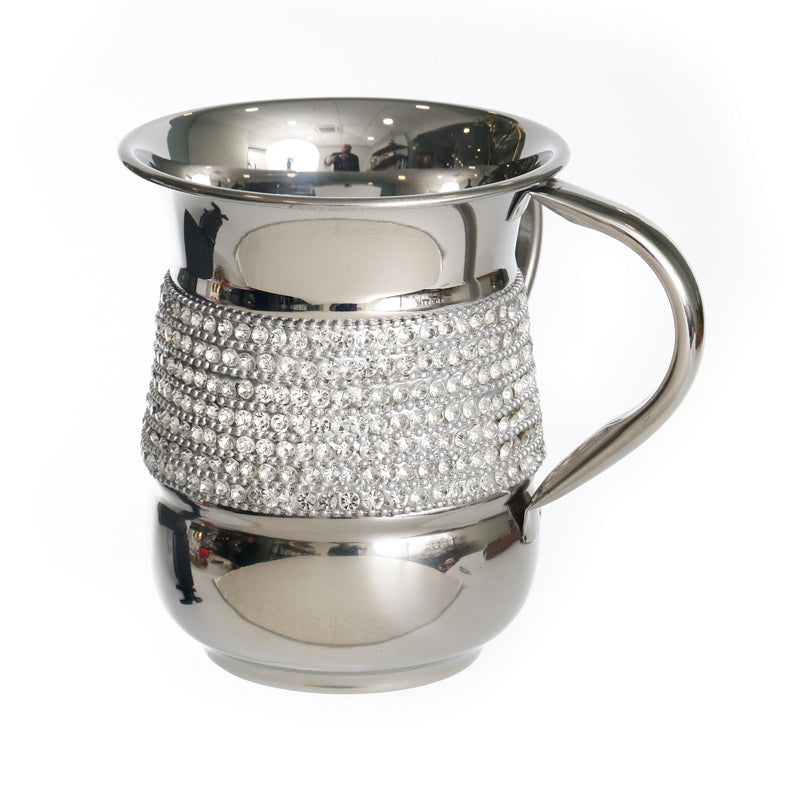 Netilat Yadayim (Washing Cup) - Silver Stones