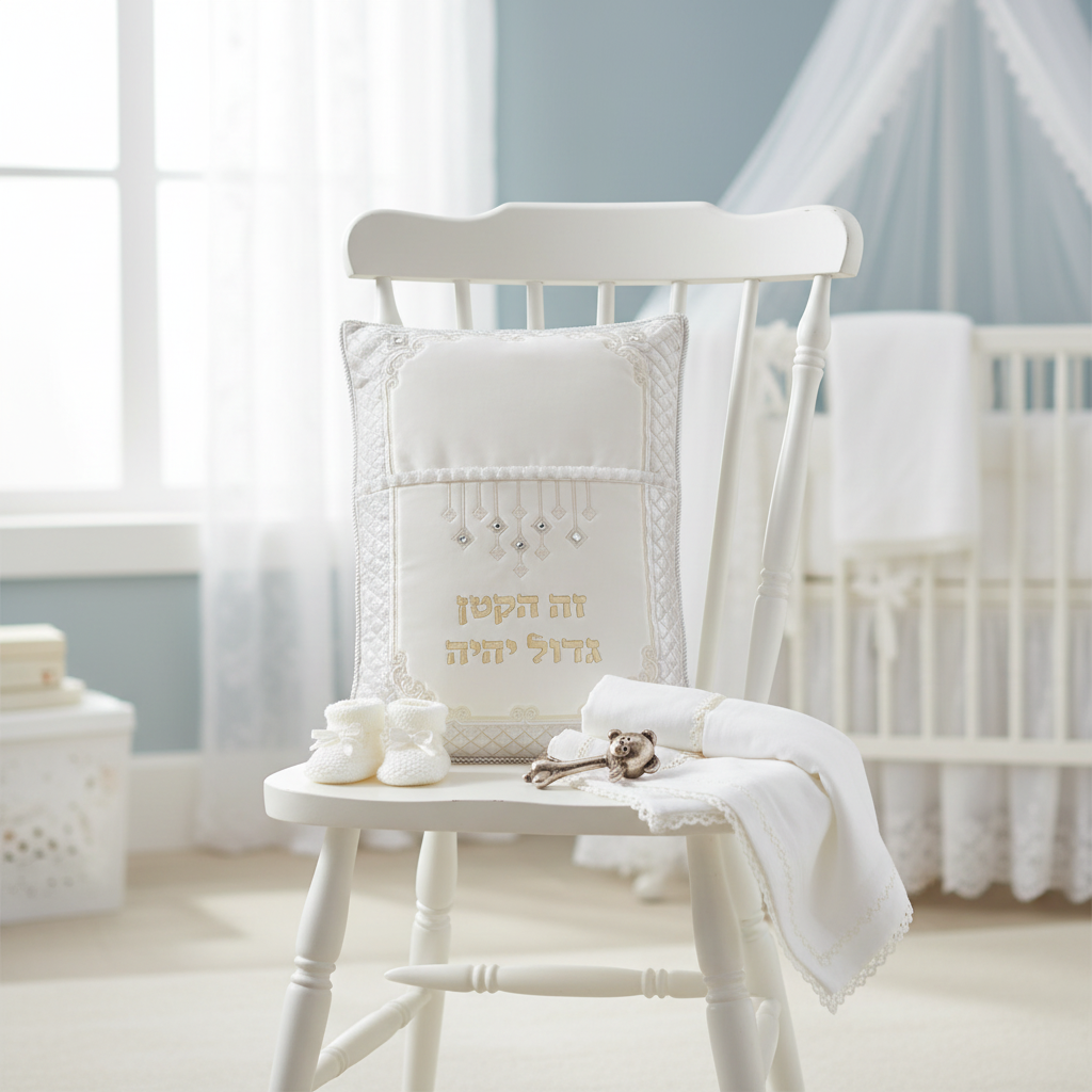 Brit Pillow in Elegant Nursery Setting