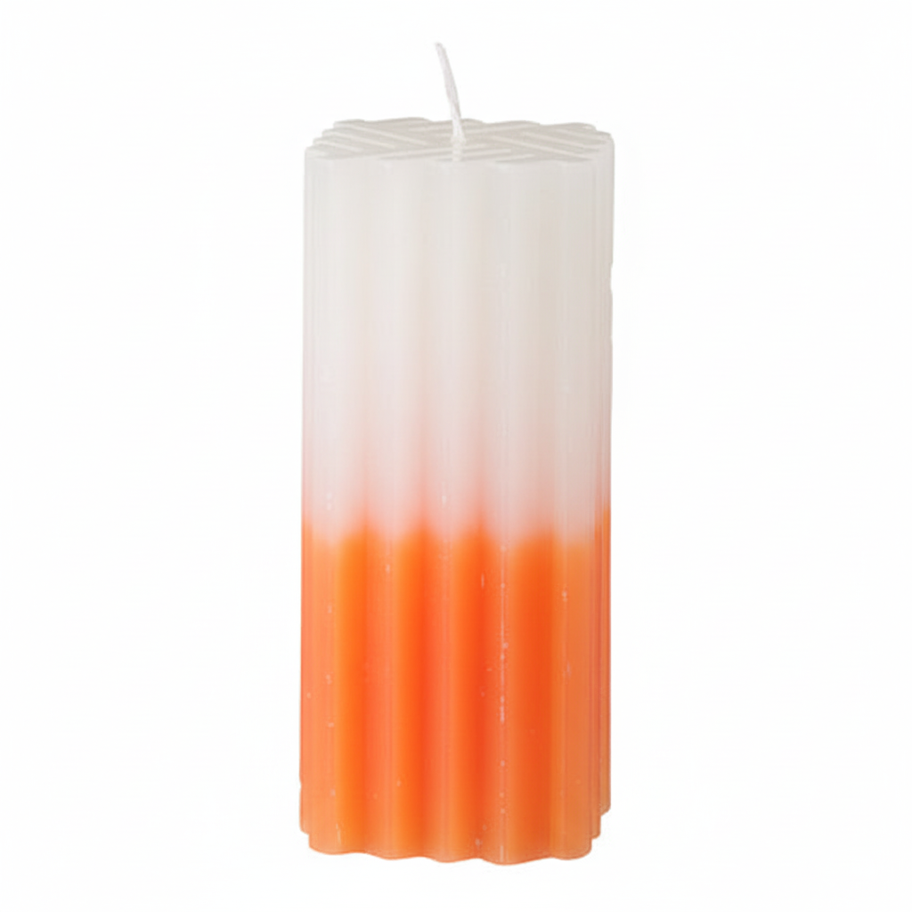 Close-up detail of multicolour Havdalah candle