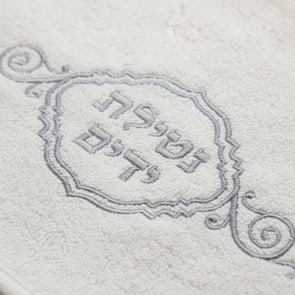 Close-up embroidery detail