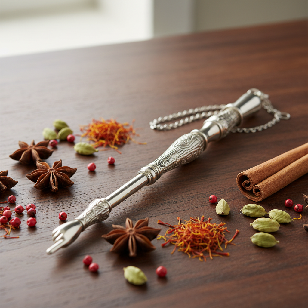 Close-up of Havdalah spice holder