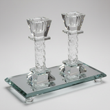 Crystal Candlesticks Detail Shot
