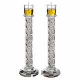 Crystal Candlesticks with Oil Cups