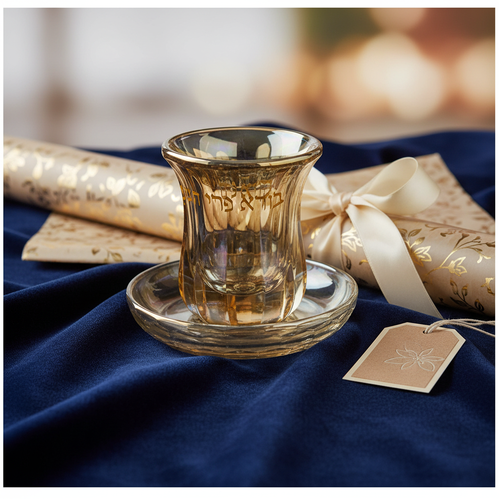 Crystal Kiddush Cup Gift Presentation
