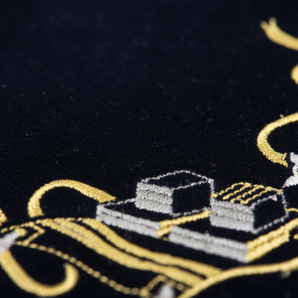 Dark Blue Velvet Detail