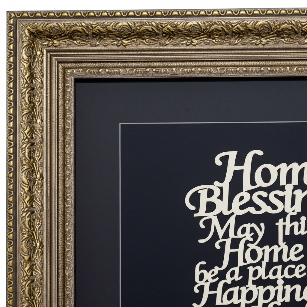 Gold Frame Detail Close-up