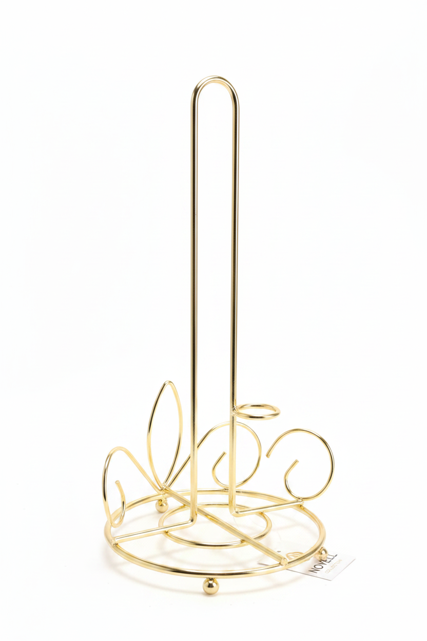 Gold Wire Stand White Angle