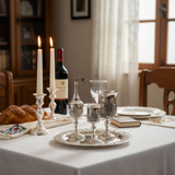 Havdalah Set on Shabbat Table