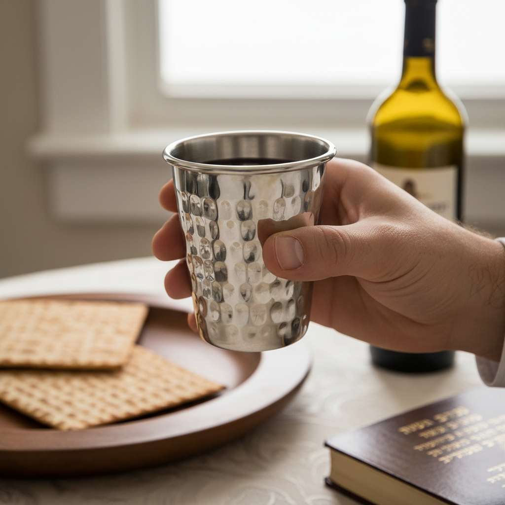 Kiddush Cup Being Held