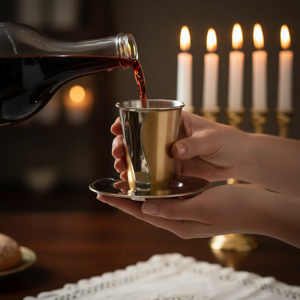 Kiddush Cup Blessing Moment