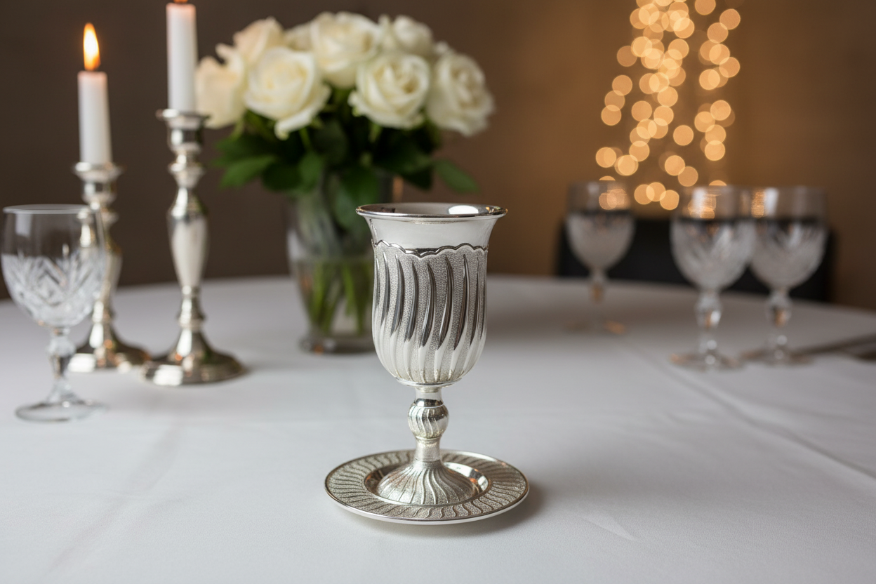 Kiddush Cup Roses Bokeh