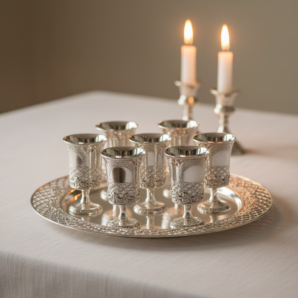 Kiddush Cup Set - Shabbat Table