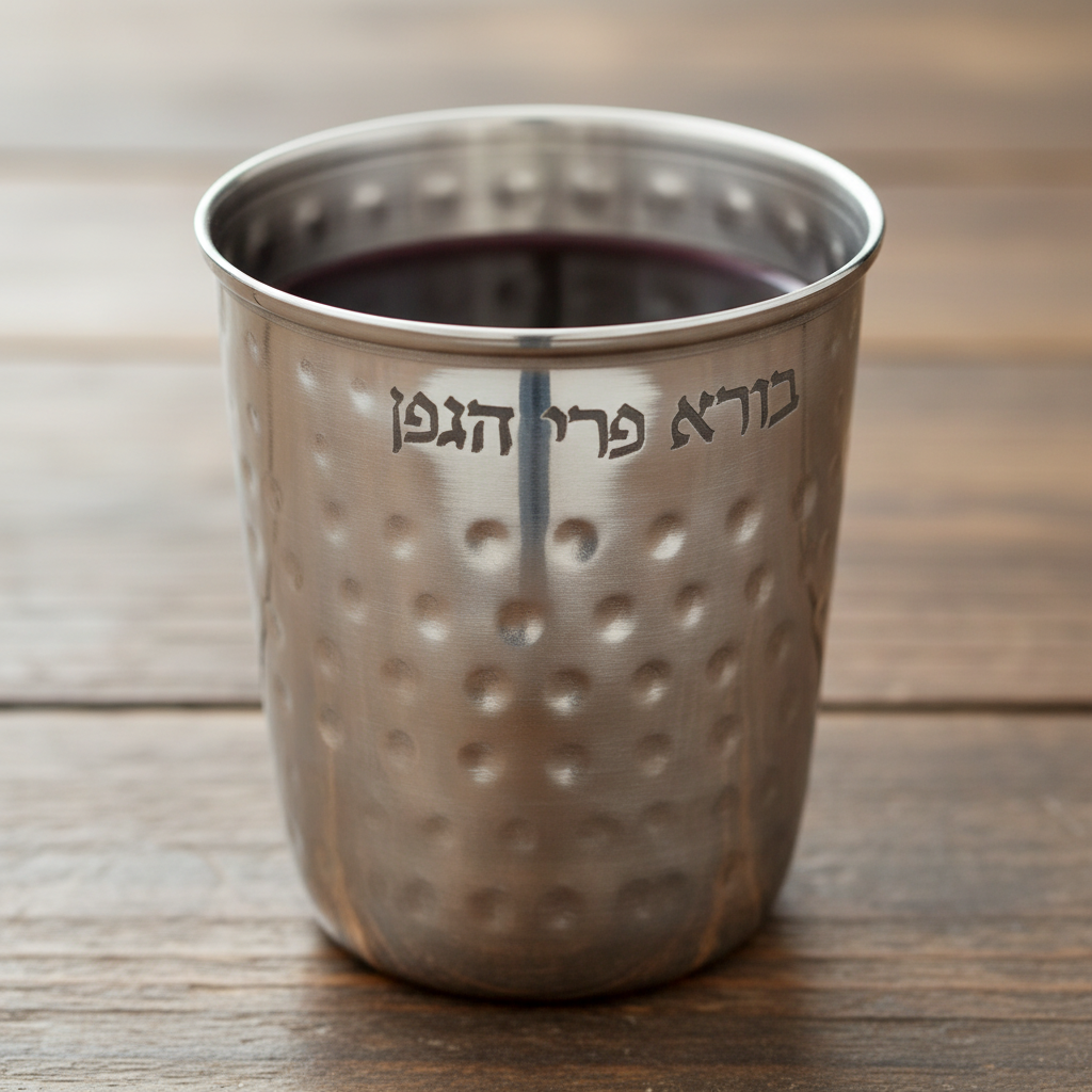 Kiddush Cup with Wine