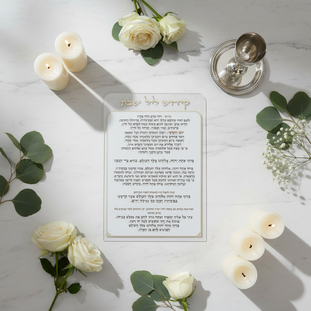 Lucite Bencher Flat Lay