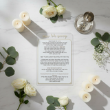 Lucite Bencher Flat Lay