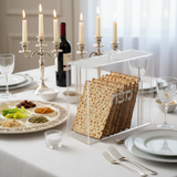 Matzah holder on Seder table