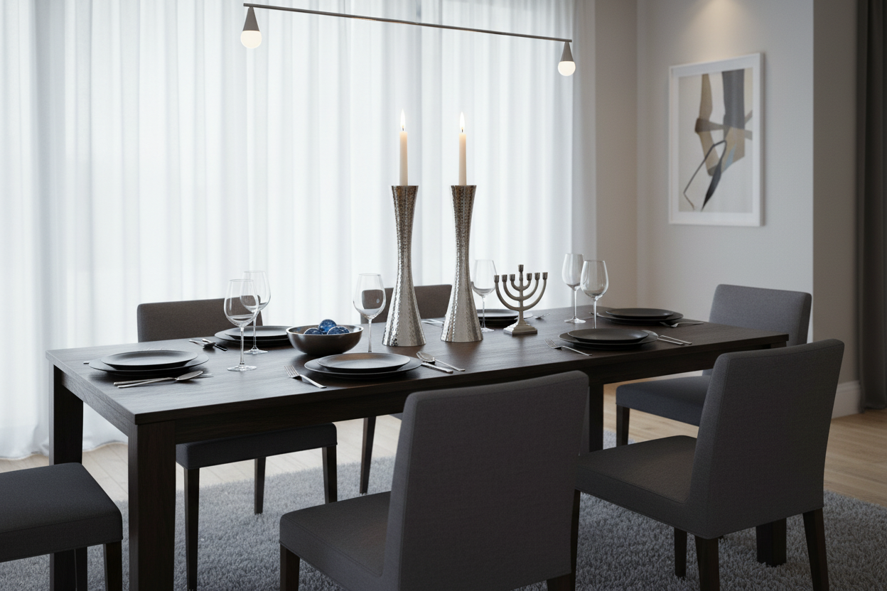 Modern dining centerpiece