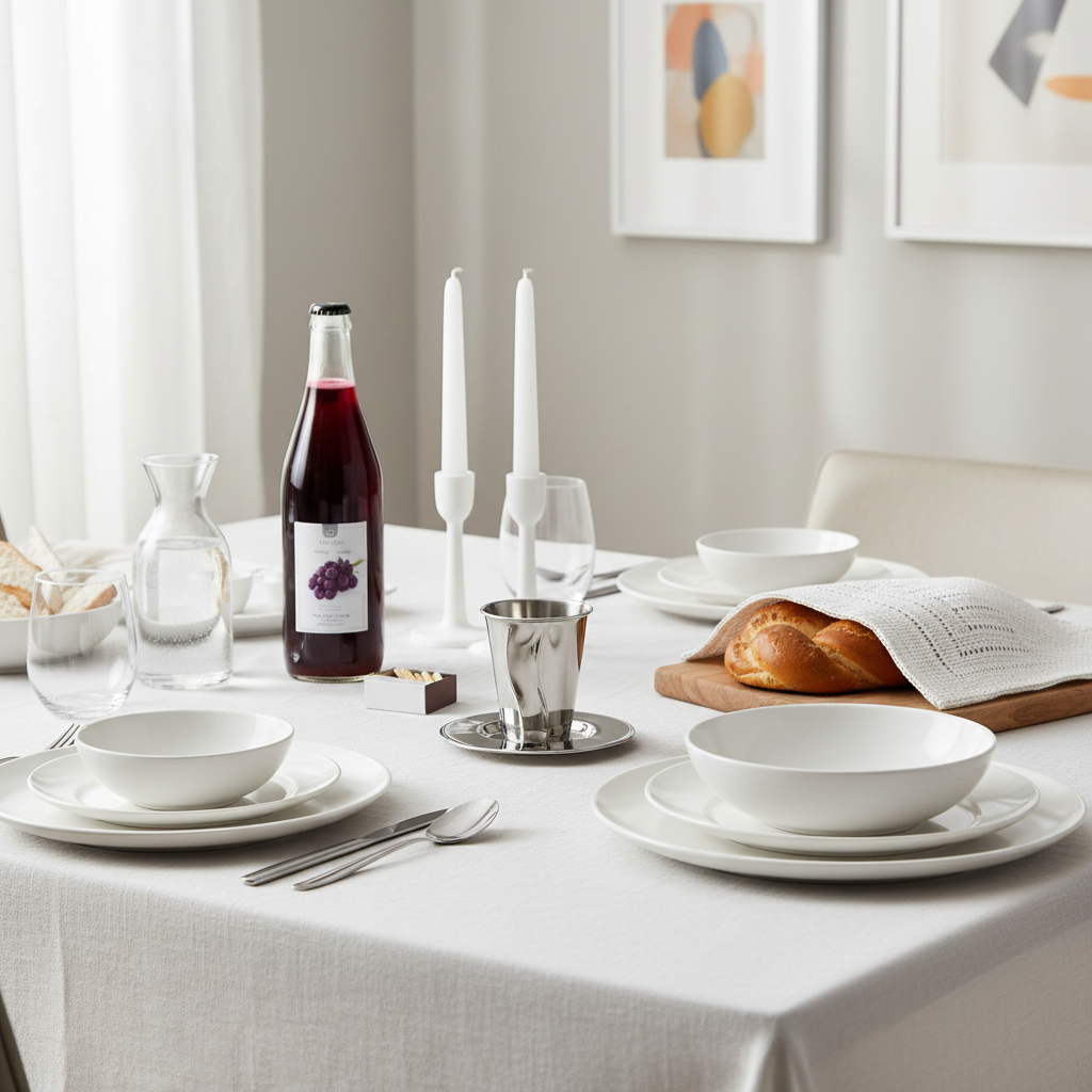Modern Shabbat Table