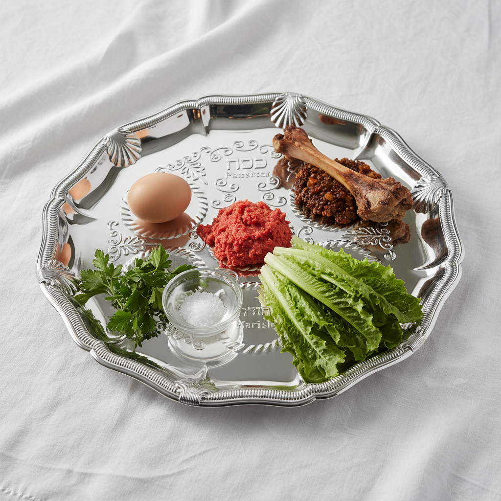 Seder Plate Overhead