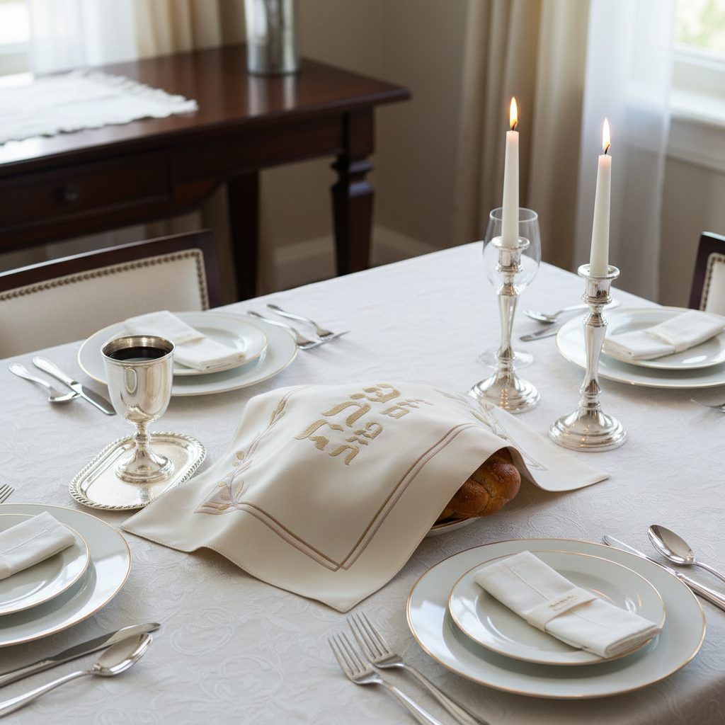 Shabbat table setting