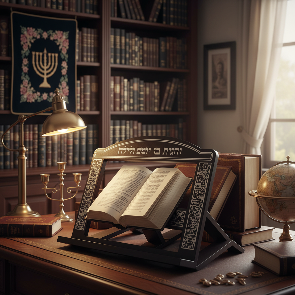Shtender in elegant study room