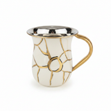 White Gold Kintsugi Washing Cup Front