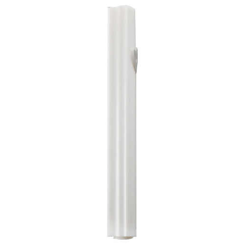 Mezuzah Case - Plastic with Silver Shin 12cm