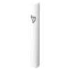 Mezuzah Case - Plastic with Silver Shin 12cm