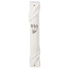 Mezuzah Case - Water proof white Twisted with Silver Shin 15cm